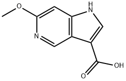 6-Methoxy-5-azaindole-3-carboxylic acid Struktur