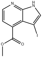 3-Iodo-7-azaindole-4-carboxylic acid Methyl ester Struktur