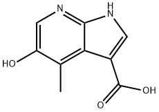 5-Hydroxy-4-Methyl-7-azaindole-3-carboxylic acid Struktur