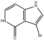 3-BroMo-4-hydroxy-5-azaindole Struktur