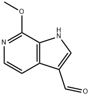 7-Methoxy-6-azaindole-3-carbaldehyde Struktur