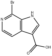 7-BroMo-6-azaindole-3-carboxylic acid Struktur