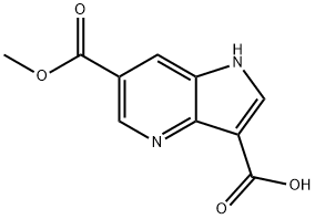 6-Methoxycarbonyl-4-azaindole-3-carboxylic acid Struktur