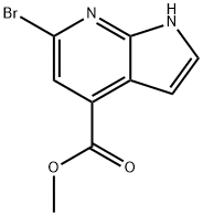 6-BroMo-7-azaindole-4-carboxylic acid Methyl ester Struktur