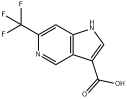 6-(TrifluoroMethyl)-5-azaindole-3-carboxylic acid Struktur