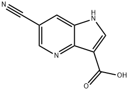 6-Cyano-4-azaindole-3-carboxylic acid Struktur