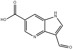 3-ForMyl-4-azaindole-6-carboxylic acid Struktur