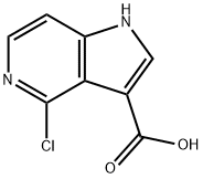 4-Chloro-5-azaindole-3-carboxylic acid Struktur