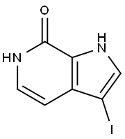 3-Iodo-7-hydroxy-6-azaindole Struktur