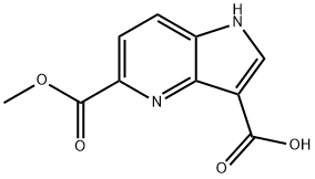 5-Methoxycarbonyl-4-azaindole-3-carboxylic acid Struktur