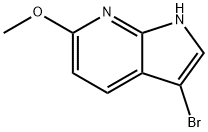 3-BroMo-6-Methoxy-7-azaindole Struktur