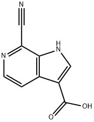 7-Cyano-6-azaindole-3-carboxylic acid Struktur