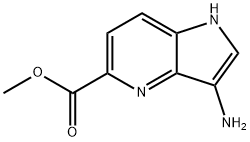 3-AMino-4-azaindole-5-carboxylic acid Methyl ester Struktur