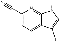 6-Cyano-3-iodo-7-azaindole Struktur