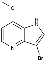 3-BroMo-7-Methoxy-4-azaindole Struktur