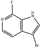 3-BroMo-7-fluoro-6-azaindole Struktur