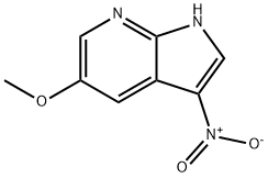 5-Methoxy-3-nitro-7-azaindole Struktur