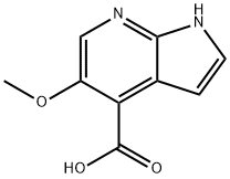 5-Methoxy-7-azaindole-4-carboxylic acid Struktur