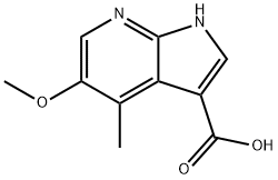 5-Methoxy-4-Methyl-7-azaindole-3-carboxylic acid Struktur