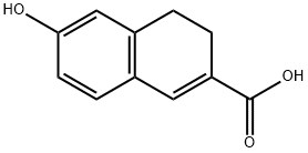 6-Hydroxy-3,4-dihydronaphthalene-2-carboxylic acid Struktur