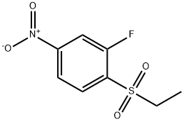 1-(Ethanesulfonyl)-2-fluoro-4-nitrobenzene Struktur