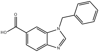 3-Benzyl-1,3-benzodiazole-5-carboxylic acid Struktur