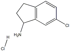 6-CHLORO-INDAN-1-YLAMINE HYDROCHLORIDE Struktur