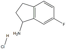 6-Fluoro-2,3-dihydro-1H-inden-1-aMine hydrochloride Struktur