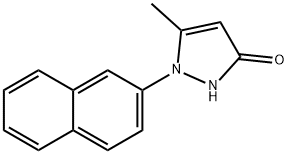 5-Methyl-1-(naphthalen-2-yl)-1H-pyrazol-3-ol Struktur