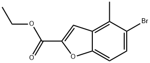 Ethyl 5-broMo-4-Methylbenzofuran-2-carboxylate Struktur