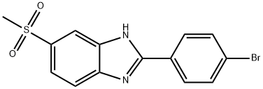 2-(4-broMophenyl)-6-(Methylsulfonyl)-1H-benzo[d]iMidazole Struktur