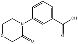 3-(3-OxoMorpholino)benzoic acid Struktur