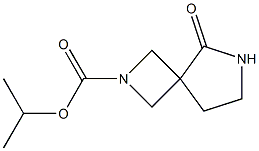 isopropyl 5-oxo-2,6-diazaspiro[3.4]octane-2-carboxylate Struktur