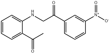 2-((2-Acetylphenyl)aMino)-1-(3-nitrophenyl)ethanone Struktur