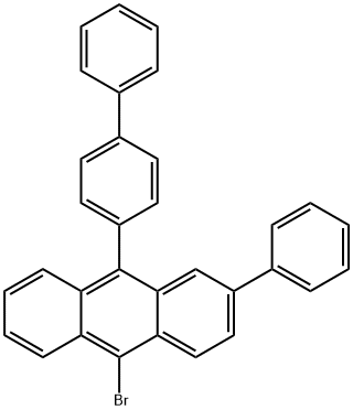 9([1,1`-biphenyl]-4-yl)-10-broMo-2-phenylanthracene Struktur