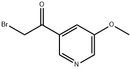 2-BroMo-1-(5-Methoxy-pyridin-3-yl)-ethanone Struktur