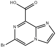 6-Bromoimidazo[1,2-a]pyrazine-8-carboxylic acid Struktur