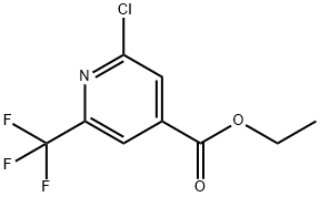 2-CHLORO-6-TRIFLUOROMETHYL-ISONICOTINIC ACID ETHYL ESTER Struktur