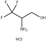 2-AMino-3,3,3-trifluoropropan-1-ol hydrochloride Struktur