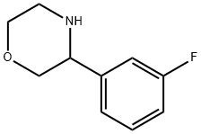 3-(3-fluorophenyl)Morpholine Struktur