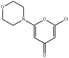 2-CHLORO-6-MORPHOLINOPYRAN-4-ONE Struktur