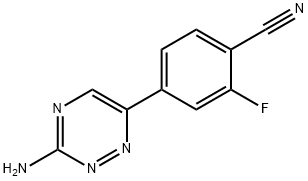 4-(3-Amino-1,2,4-triazin-6-yl)-2-fluorobenzonitrile