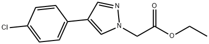 ethyl 2-(4-(4-chlorophenyl)-1H-pyrazol-1-yl)acetate Struktur