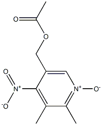 5-AcetoxyMethyl-2,3-diMethyl-4-nitropyridine-1-oxide Struktur