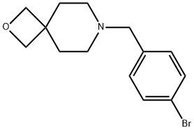 7-(4-broMobenzyl)-2-oxa-7-azaspiro[3.5]nonane Struktur