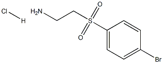 2-[(4-BroMophenyl)sulfonyl]-ethanaMine HCl Struktur