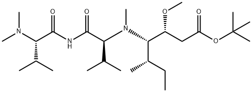 L-ValinaMide, N,N-diMethyl-L-valyl-N-[(1S,2R)-4-(1,1-diMethylethoxy)-2-Methoxy-1-[(1S)-1-Methylpropyl]-4-oxobutyl]-N-Methyl- Struktur