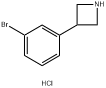 3-(3-broMophenyl)azetidine hcl Struktur