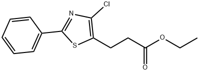 Ethyl 3-(4-chloro-2-phenylthiazol-5-yl)propanoate Struktur