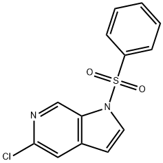 5-Chloro-1-(phenylsulfonyl)-6-azaindole Struktur